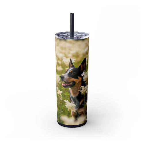 Skinny Tumbler with Straw – 20 oz Stainless Steel Cup