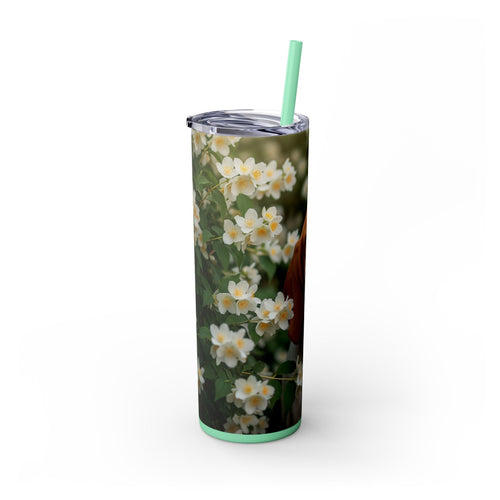 Skinny Tumbler with Straw – 20 oz Stainless Steel Cup