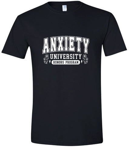Anxiety University Adult Gildan Soft Shirt