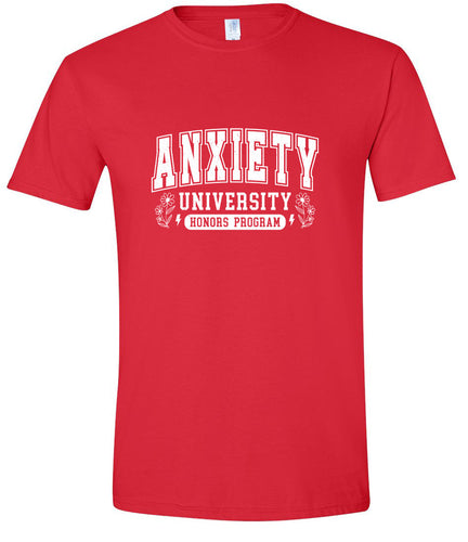 Anxiety University Adult Gildan Soft Shirt