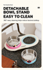 Elevated Double Pet Bowl with Stainless Steel Inserts