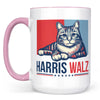 Harris Walz 2024 Cat Obviously Mug | Kamala Harris 2024 Mug | Democrat Mug C1420 - KH2