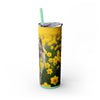 Skinny Tumbler with Straw – 20 oz Stainless Steel Cup