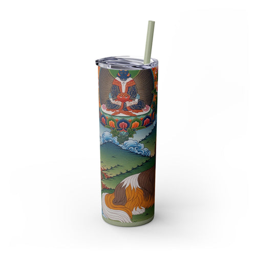 Skinny Tumbler with Straw – 20 oz Stainless Steel Cup