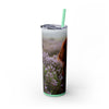 Skinny Tumbler with Straw – 20 oz Stainless Steel Cup
