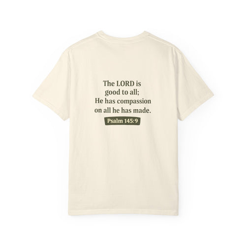 Compassion for All Creation T-Shirt — Psalm 145:9 Christian Graphic Tee,  Matching Pet Apparel Available