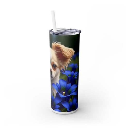 Skinny Tumbler with Straw – 20 oz Stainless Steel Cup