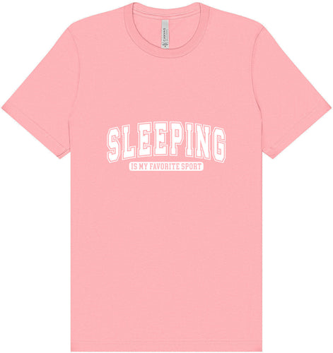 Sleeping is My Favorite Sport Adult Bella Canvas Shirt