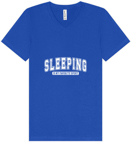 Sleeping is My Favorite Sport Unisex V-Neck Shirt