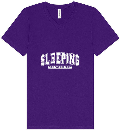 Sleeping is My Favorite Sport Unisex V-Neck Shirt