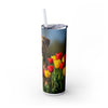 Skinny Tumbler with Straw – 20 oz Stainless Steel Cup