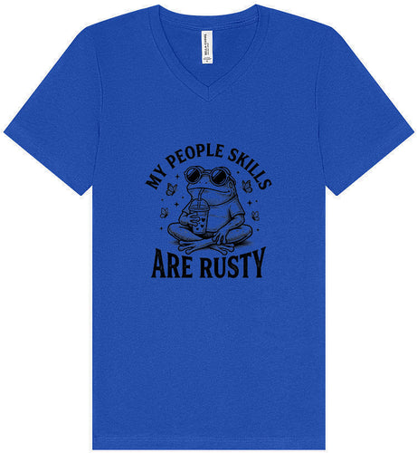 People Skills are Rusty Unisex V-Neck Shirt