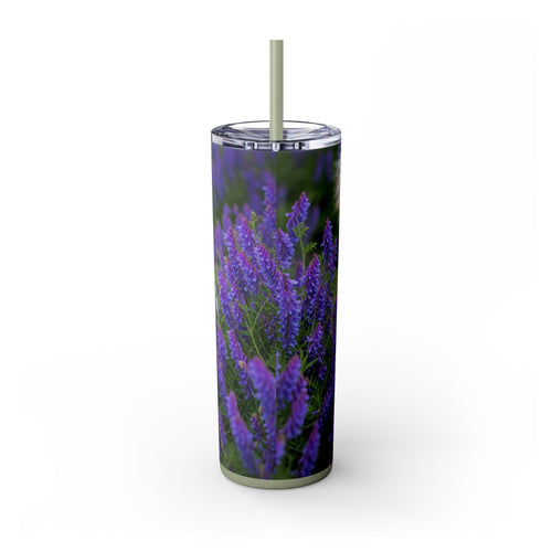 Skinny Tumbler with Straw – 20 oz Stainless Steel Cup