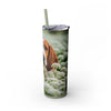 Skinny Tumbler with Straw – 20 oz Stainless Steel Cup