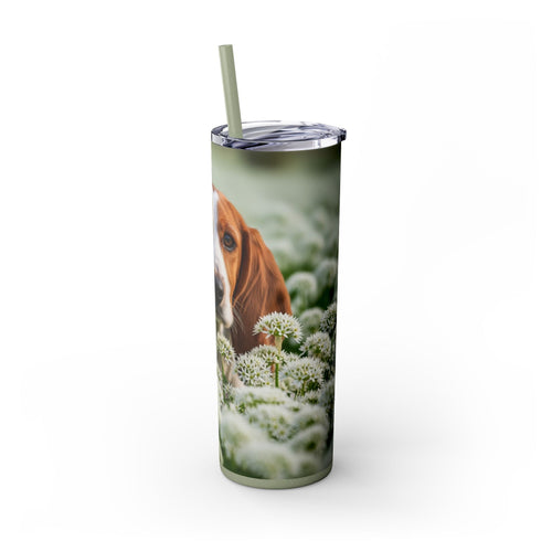 Skinny Tumbler with Straw – 20 oz Stainless Steel Cup