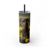 Skinny Tumbler with Straw – 20 oz Stainless Steel Cup