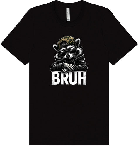 Bruh Raccoon Adult Bella Canvas Shirt