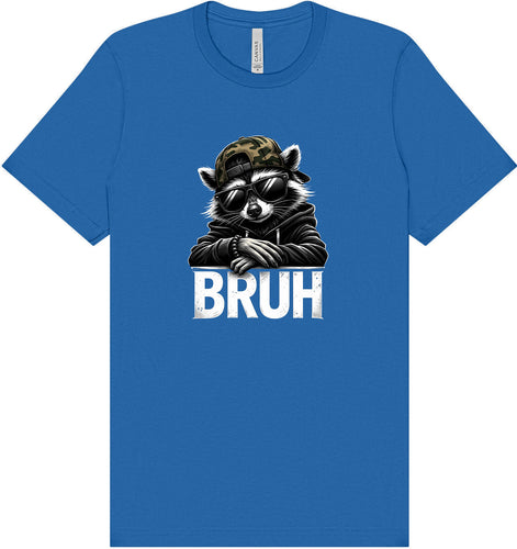 Bruh Raccoon Adult Bella Canvas Shirt
