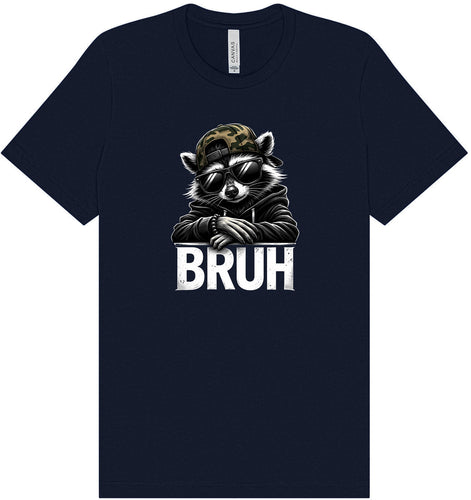 Bruh Raccoon Adult Bella Canvas Shirt