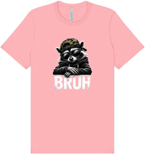 Bruh Raccoon Adult Bella Canvas Shirt