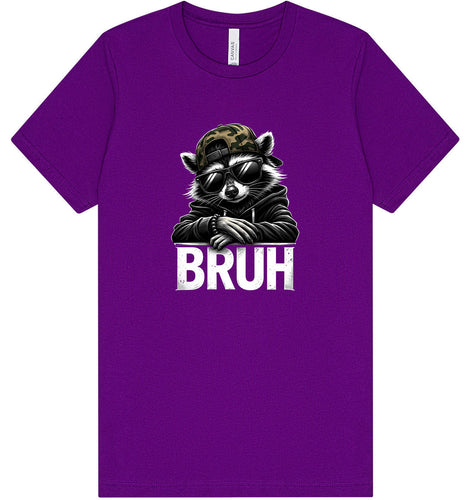 Bruh Raccoon Adult Bella Canvas Shirt