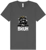 Bruh Raccoon Unisex V-Neck Shirt