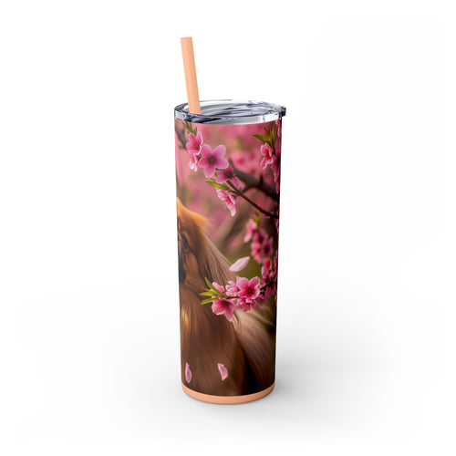 Skinny Tumbler with Straw – 20 oz Stainless Steel Cup