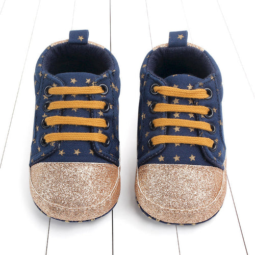 Baby sequined stars toddler shoes