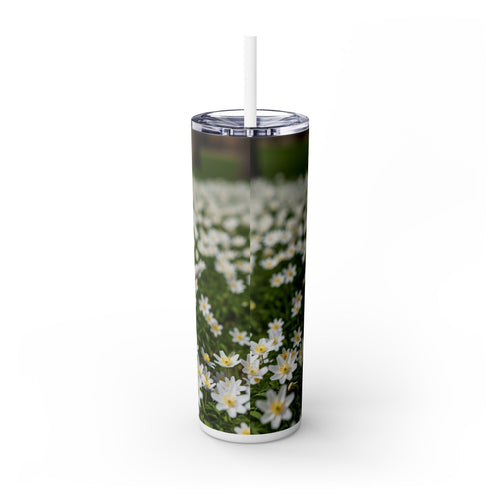 Skinny Tumbler with Straw – 20 oz Stainless Steel Cup