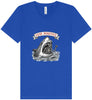 Stay Positive Shark  Unisex V-Neck Shirt