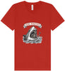 Stay Positive Shark  Unisex V-Neck Shirt