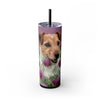 Skinny Tumbler with Straw – 20 oz Stainless Steel Cup