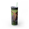 Skinny Tumbler with Straw – 20 oz Stainless Steel Cup