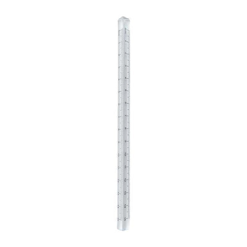15cm Transparent Triangular Ruler, Durable High-Transparency PS Material