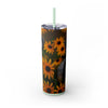 Skinny Tumbler with Straw – 20 oz Stainless Steel Cup