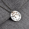 Round Dog Paw Tag Short Necklace