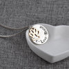 Round Dog Paw Tag Short Necklace