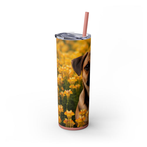 Skinny Tumbler with Straw – 20 oz Stainless Steel Cup