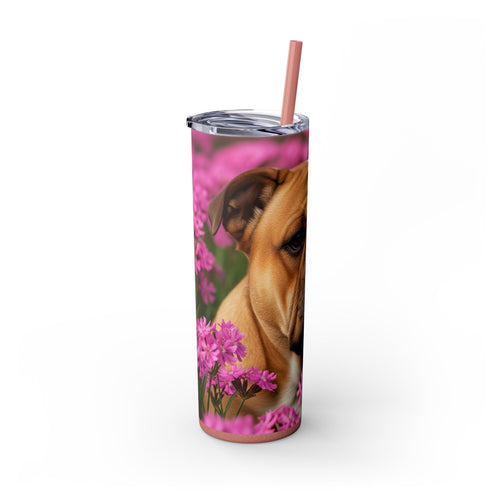 Skinny Tumbler with Straw – 20 oz Stainless Steel Cup