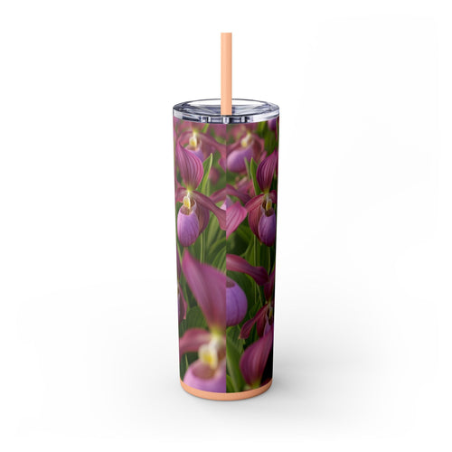 Skinny Tumbler with Straw – 20 oz Stainless Steel Cup