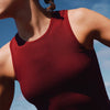 Seamless striped slot yoga clothing suit