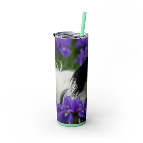 Skinny Tumbler with Straw – 20 oz Stainless Steel Cup