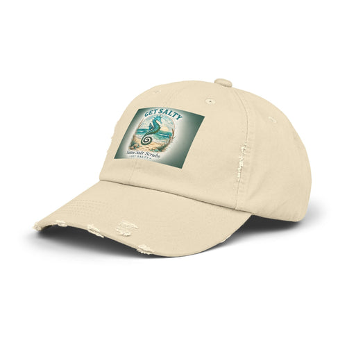 Get Salty Seahorse Distressed Cap