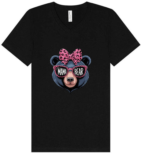 Stylish Mama Bear Unisex V-Neck Shirt