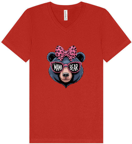 Stylish Mama Bear Unisex V-Neck Shirt