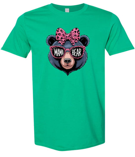 Stylish Mama Bear Adult Gildan Soft Shirt