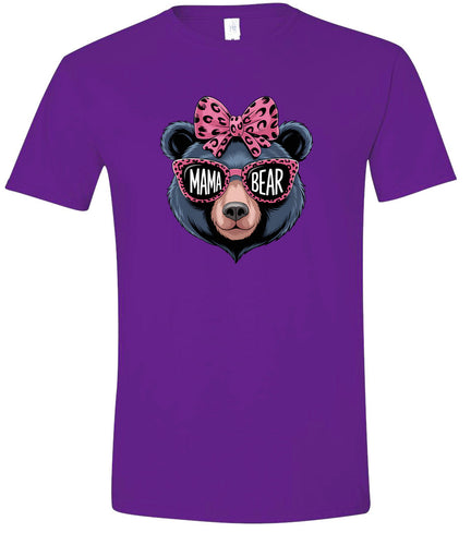 Stylish Mama Bear Adult Gildan Soft Shirt