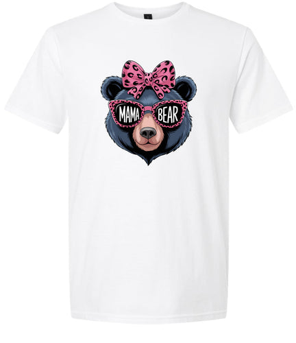 Stylish Mama Bear Adult Gildan Soft Shirt