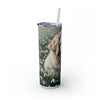 Skinny Tumbler with Straw – 20 oz Stainless Steel Cup