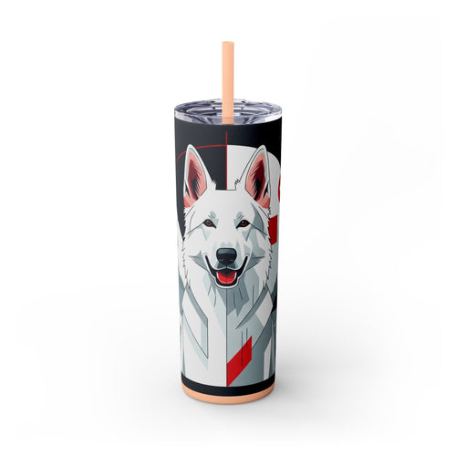 Skinny Tumbler with Straw – 20 oz Stainless Steel Cup